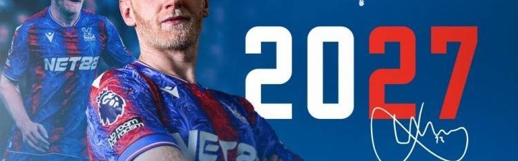 官方：水晶宫与29岁中场威尔-休斯续约至2027年